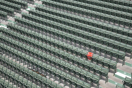 bird's eye photography of empty chairs thumbnail
