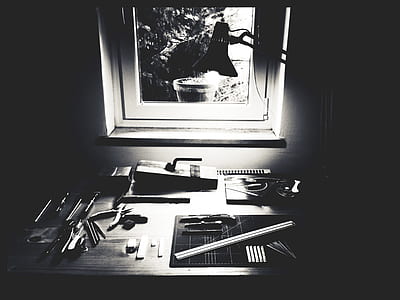 wood, art, space, desk thumbnail
