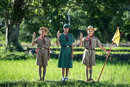 woman wearing girl scout uniform thumbnail