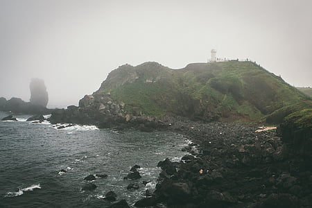 landscape photo of mountain near body of water thumbnail