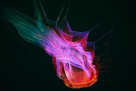 pink, orange, and green abstract illustration thumbnail