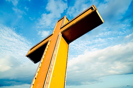 low-angle photo of cross structure thumbnail