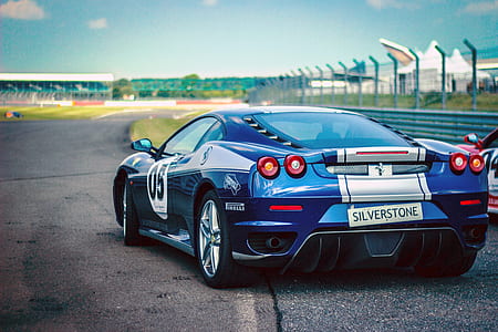 car race, ferrari, racing car, pirelli, speed, blue thumbnail