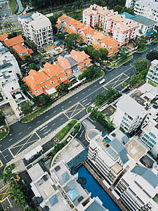 bird eye view photography of high-rise buildings thumbnail