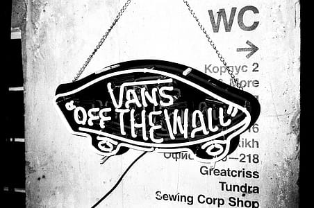 Black and White Vans Off the Wall Hanging Decor thumbnail