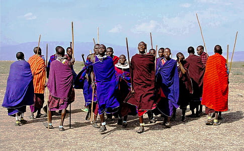 group of people standing on brown surface thumbnail