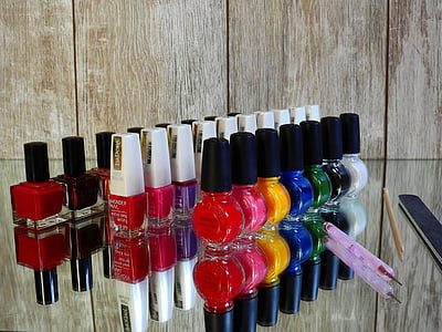 assorted nail lacquer bottles thumbnail