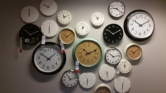 assorted analog wall clock lot thumbnail