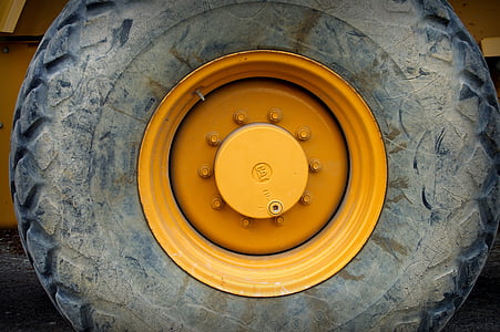 yellow vehicle wheel and tire thumbnail