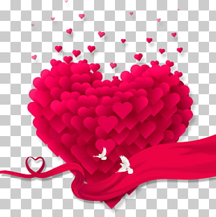Heart , Love, heart-shaped red PNG clipart