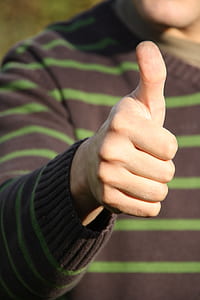 person showing approve sign thumbnail