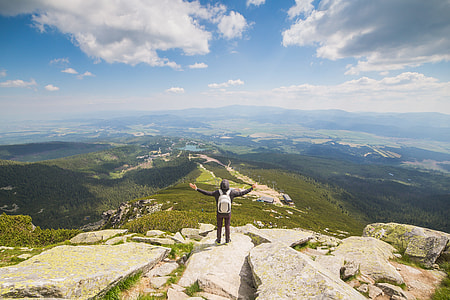 Man with Open Arms Saluting the Nature thumbnail