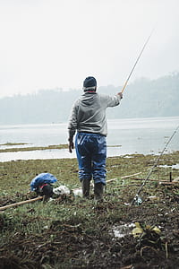 man holding a fishing rod thumbnail