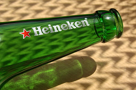 green Heineken glass bottle thumbnail