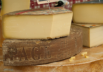 sliced cheese on brown plate thumbnail