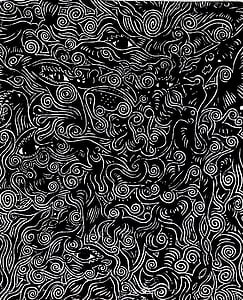 black and gray swirl print cloth thumbnail