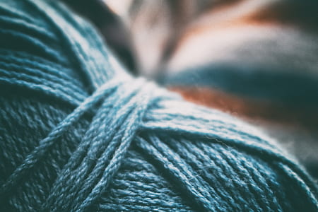 closeup photo of blue yarn thumbnail
