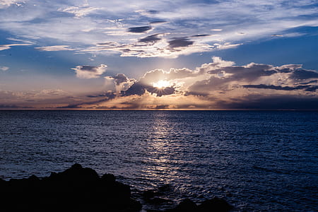 light, sea, dawn, nature thumbnail