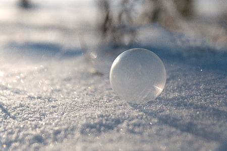 low-angle photography of clear round ornament thumbnail