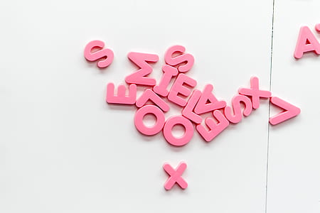 pink cutout letter thumbnail