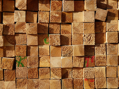 stacked square brown wooden bars thumbnail