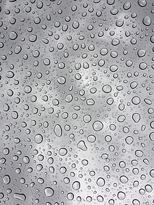 photography of rain drops on clear glass thumbnail