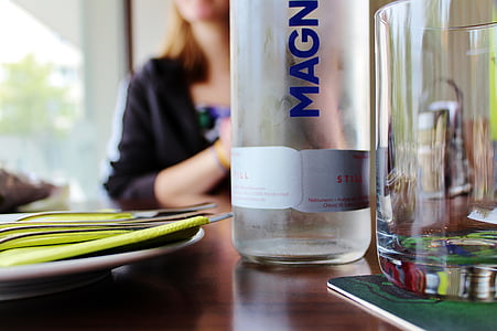 drinking glass near bottle thumbnail