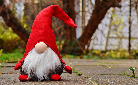 red gnome plush toy thumbnail