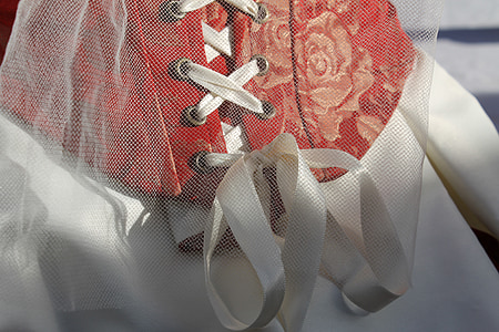 white and red textile thumbnail