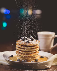pancake on white ceramic plate thumbnail