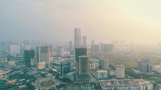 aerial photography of city buildings thumbnail