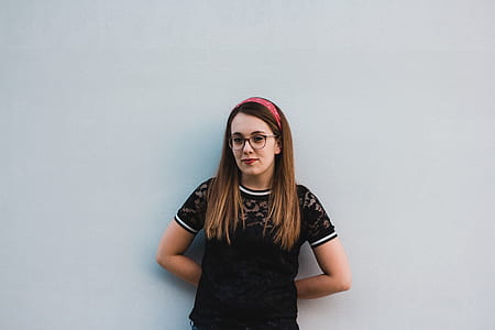 woman wearing black top thumbnail