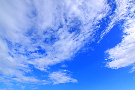 low angle photography of white sky thumbnail