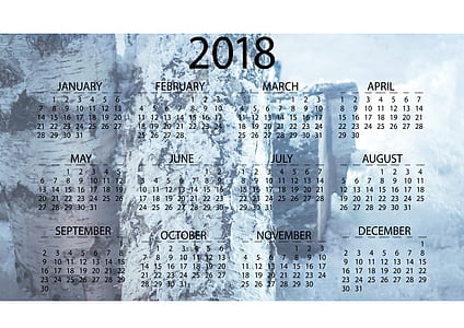 2018 Calendar chart thumbnail