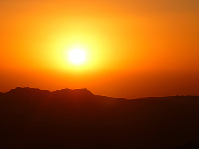 mountain under sun during sunset thumbnail