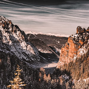 aerial photo of mountain alps thumbnail
