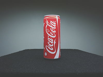 Coca-Cola can on black surface thumbnail