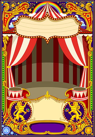 blank carnival poster template vectors 05 eps file free graphics