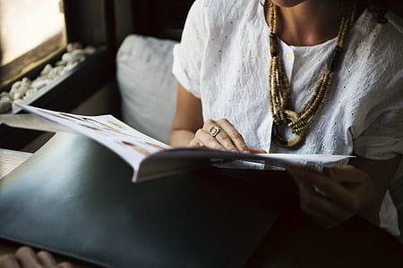 person, woman, book, reading thumbnail