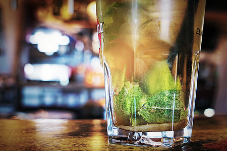 Closeup shot of a mojito cocktail drink thumbnail