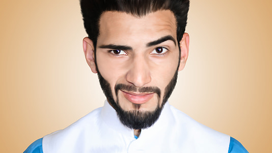 photo of man in white and blue shirt thumbnail