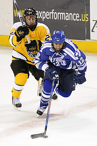 two hockey player playing hockey thumbnail