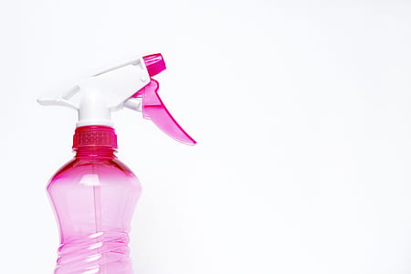 pink and white plastic spray bottle thumbnail