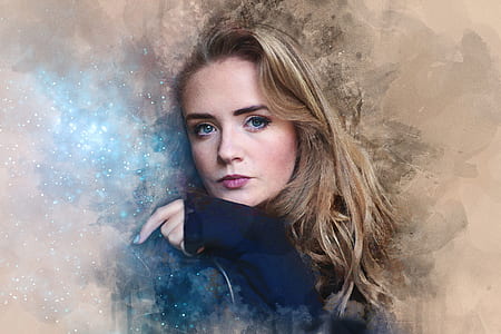 women's blue top thumbnail