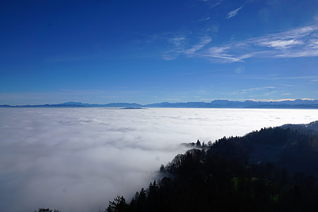 wispy clouds on blue sky thumbnail