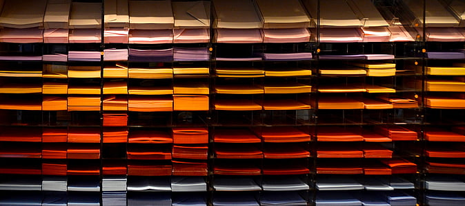pile of assorted-color papers thumbnail