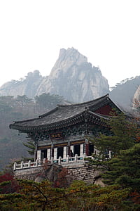 gray pagoda on top of mountain thumbnail