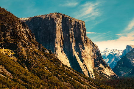 white and brown rock formation mountain photo thumbnail