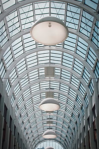 Shallow Focus Photography of Building Ceiling thumbnail