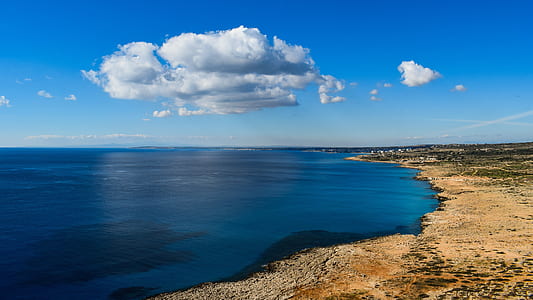 white clouds over body of water during daytime thumbnail